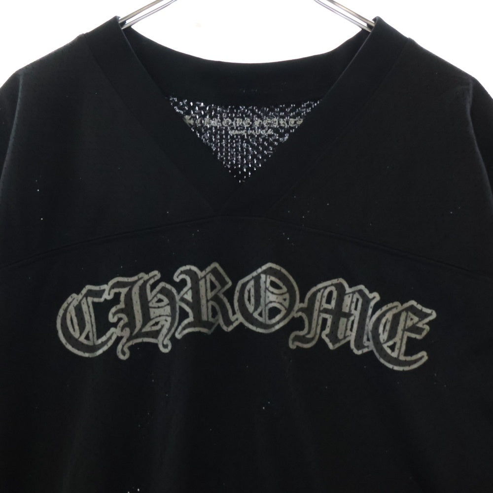 CHROME HEARTS(クロムハーツ) MESH WARM UP JERSEY TEE メッシュウォームアップ ジャージ 半袖Tシャツ カットソー ブラック
