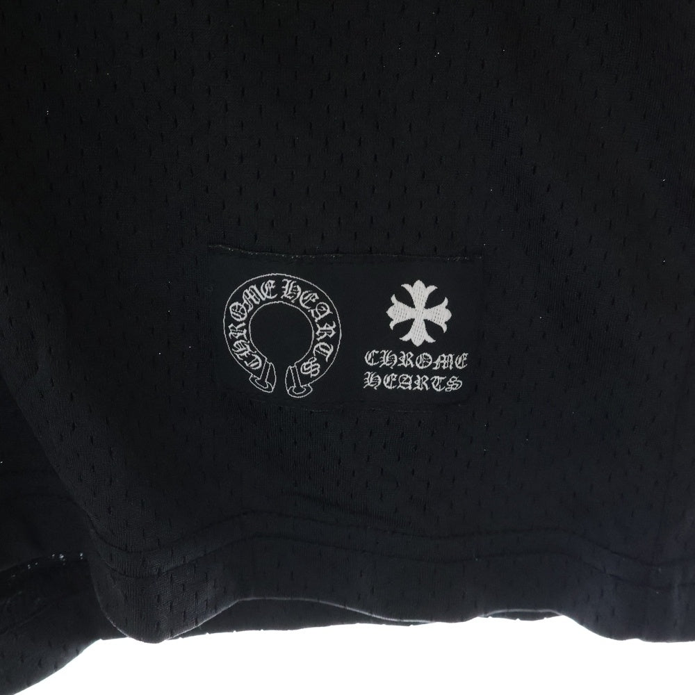 CHROME HEARTS(クロムハーツ) MESH WARM UP JERSEY TEE メッシュウォームアップ ジャージ 半袖Tシャツ カットソー ブラック