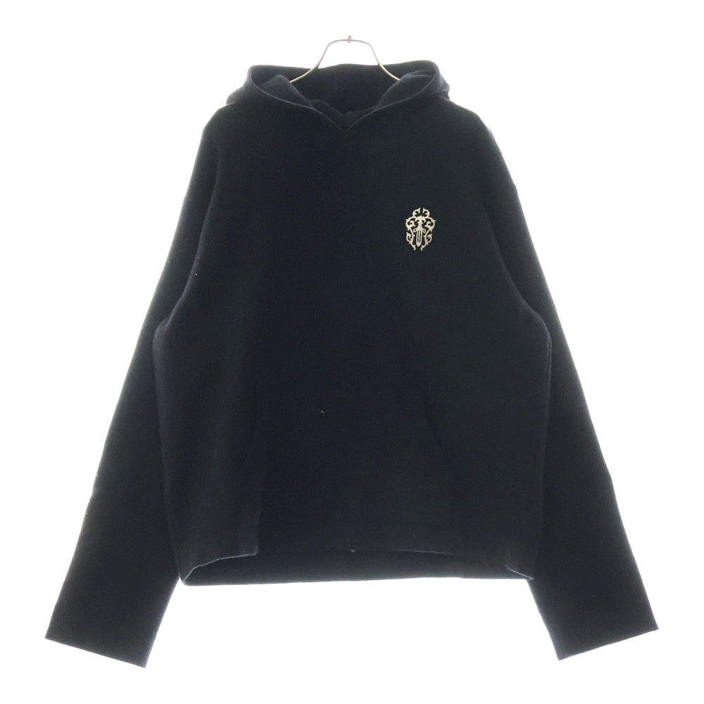 CHROME HEARTS(クロムハーツ) SWTR REGULATOR HD ダガー刺繍 カシミアニットパーカー ブラック