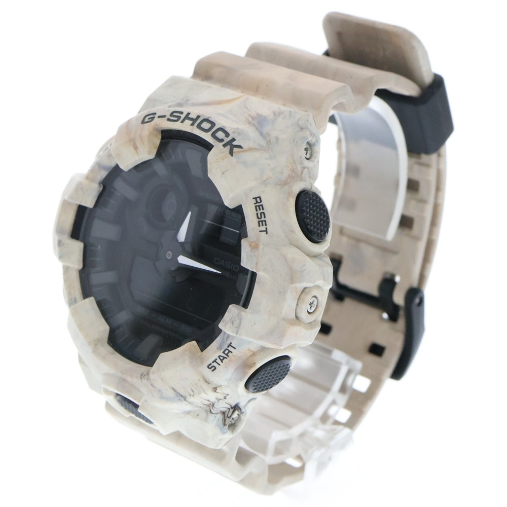 CASIO G-SHOCK(カシオ ジーショック) GA-700 アナデジ ラバーストラップ 腕時計 ベージュ GA-700WM-5A