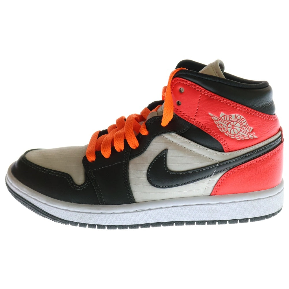 NIKE(ナイキ) WOMEN'S AIR JORDAN 1 MID LIGHT OREWOOD ウィメンズ エアジョーダン 1 ライト オレウッド ミッドカットスニーカー レディース US6.5/23.5cm DQ60708-100