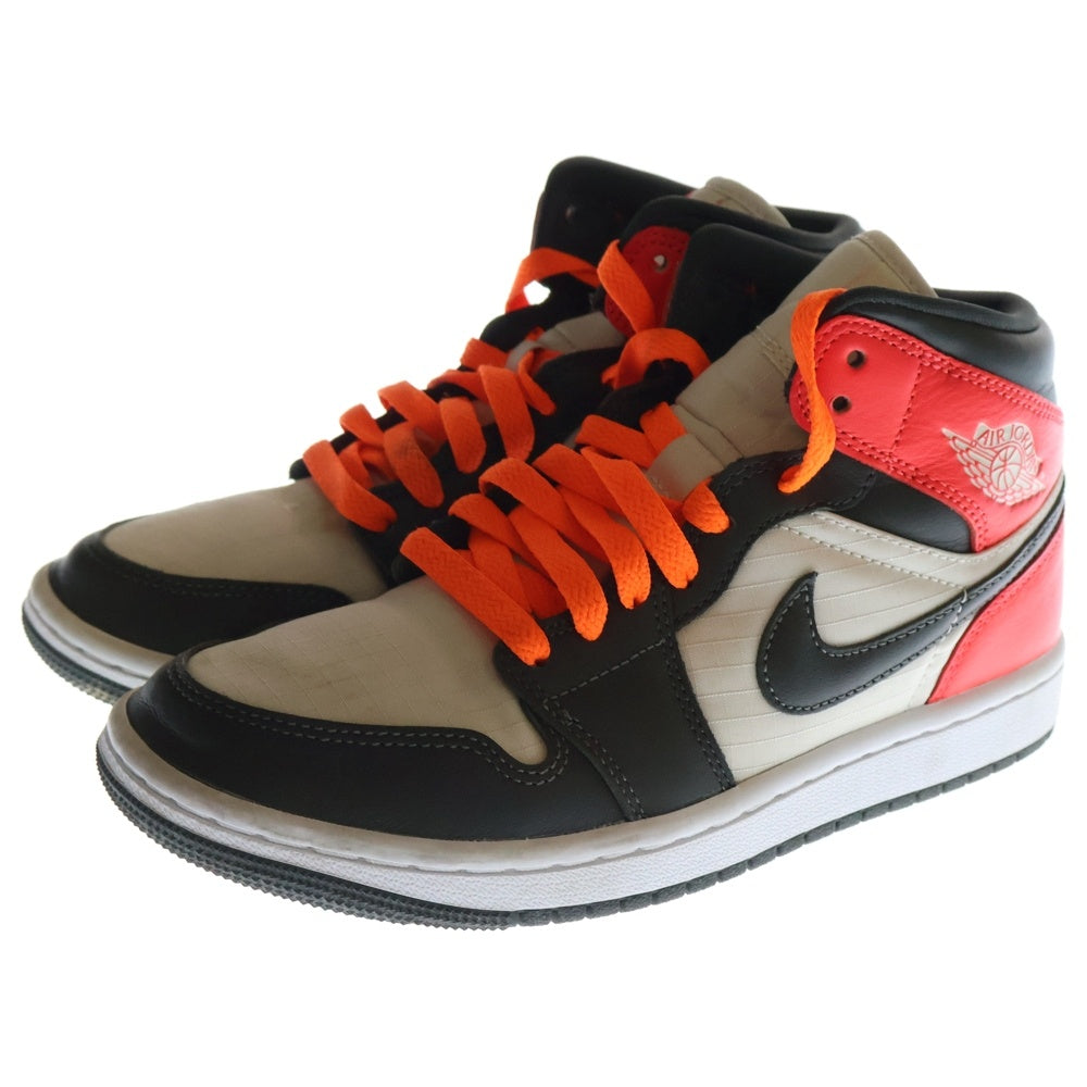 NIKE(ナイキ) WOMEN'S AIR JORDAN 1 MID LIGHT OREWOOD ウィメンズ エアジョーダン 1 ライト オレウッド ミッドカットスニーカー レディース US6.5/23.5cm DQ60708-100