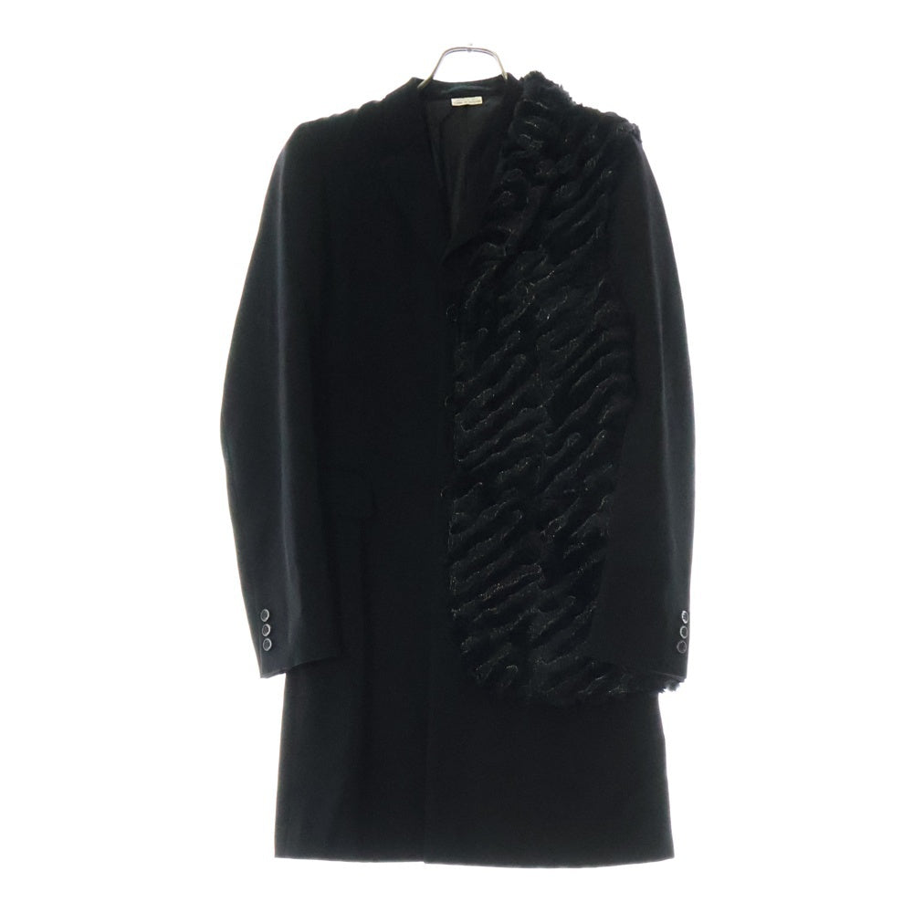 COMME des GARCONS HOMME PLUS(コムデギャルソンオムプリュス) 19AW AD2019 ベストドッキング シングルブレスト ロング テーラードジャケット ブラック PD-J033