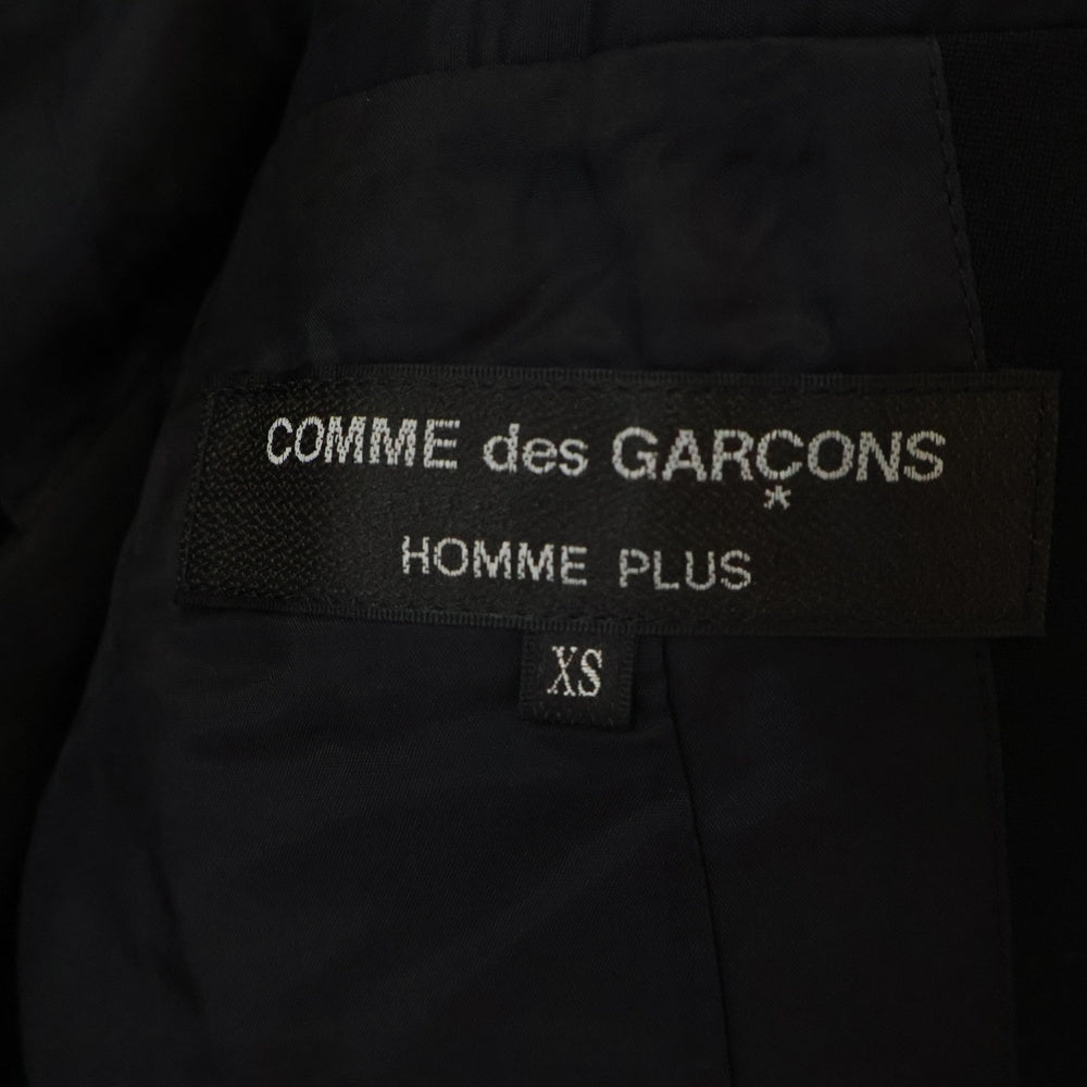 COMME des GARCONS HOMME PLUS(コムデギャルソンオムプリュス) 19AW AD2019 ベストドッキング シングルブレスト ロング テーラードジャケット ブラック PD-J033