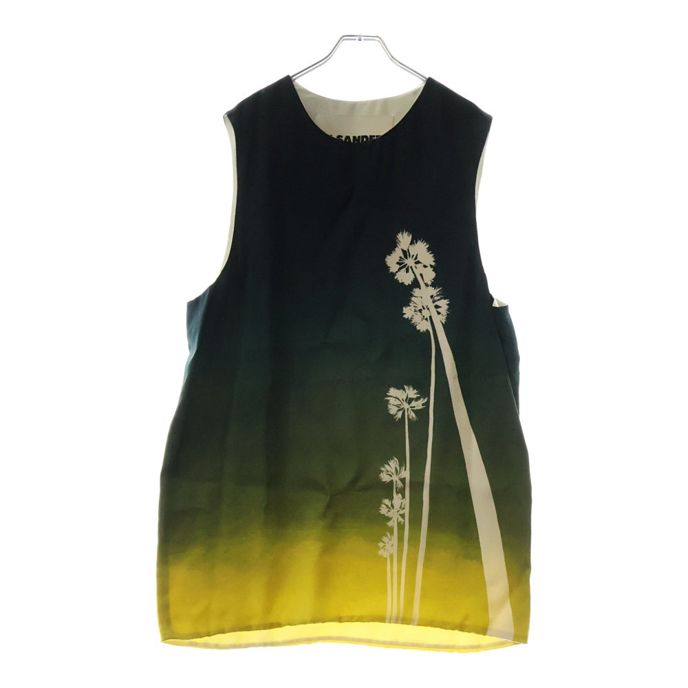 JIL SANDER(ジルサンダー) 23SS リゾートモチーフ グラデーション ノースリーブ オールインワン ワンピース マルチ J22TD0009 J65119