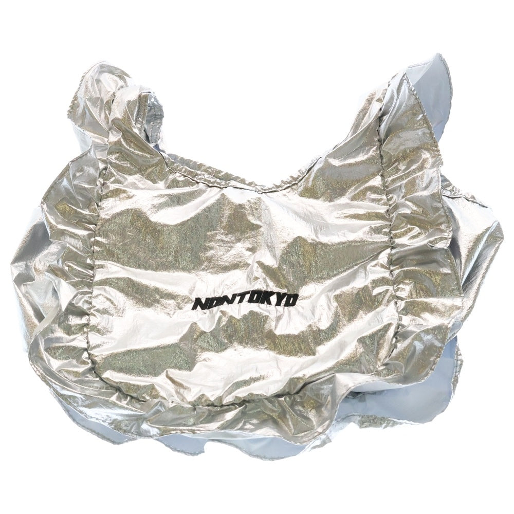 NON TOKYO(ノントーキョー) FRILL ECO BAG フリル エコバッグ シルバー レディース NON-24A-0842