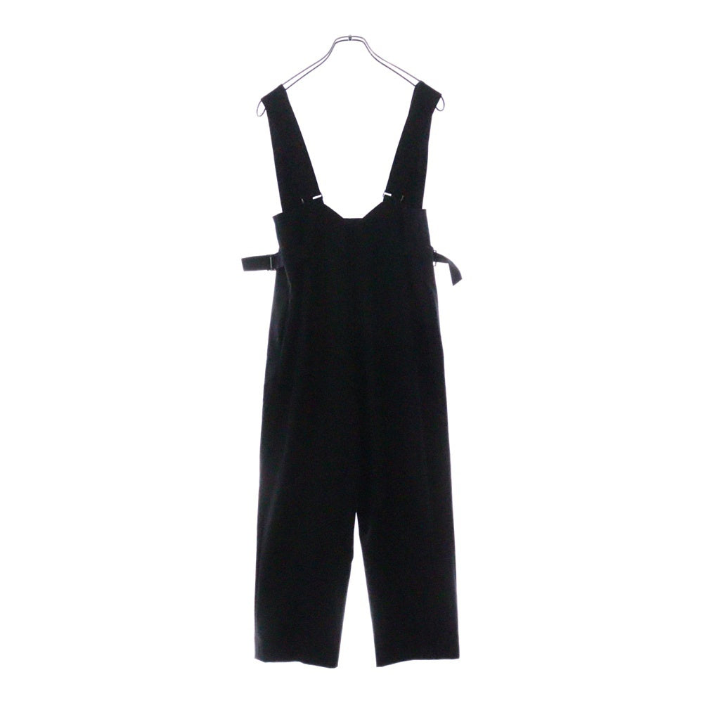H BEAUTY&YOUTH(エイチ ビューティーアンドユース) HIGH WAIST OVERALLS ハイウエスト オーバーオール サロペット ブラック レディース 1614-299-5542