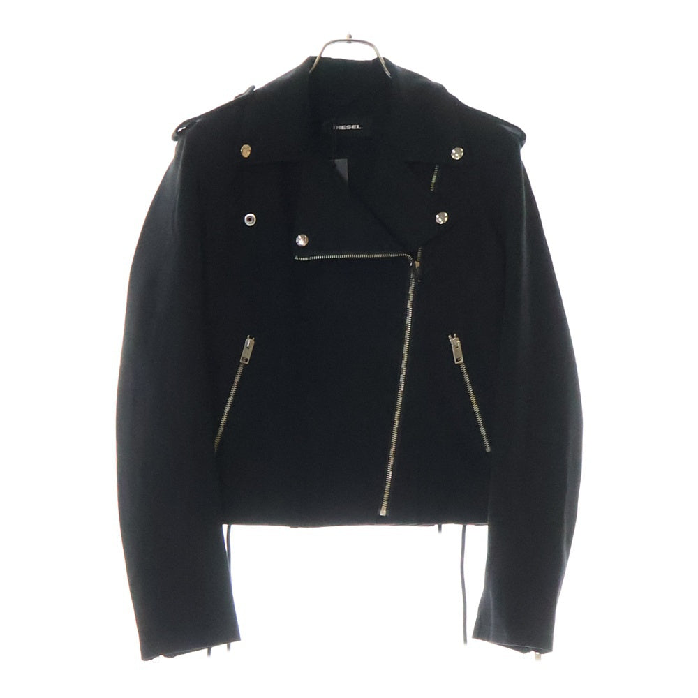 DIESEL(ディーゼル) G-TARAS JACKET ジータラス ストレッチレーヨンナイロン ダブルライダースジャケット ブラック レディース 00SBK3
