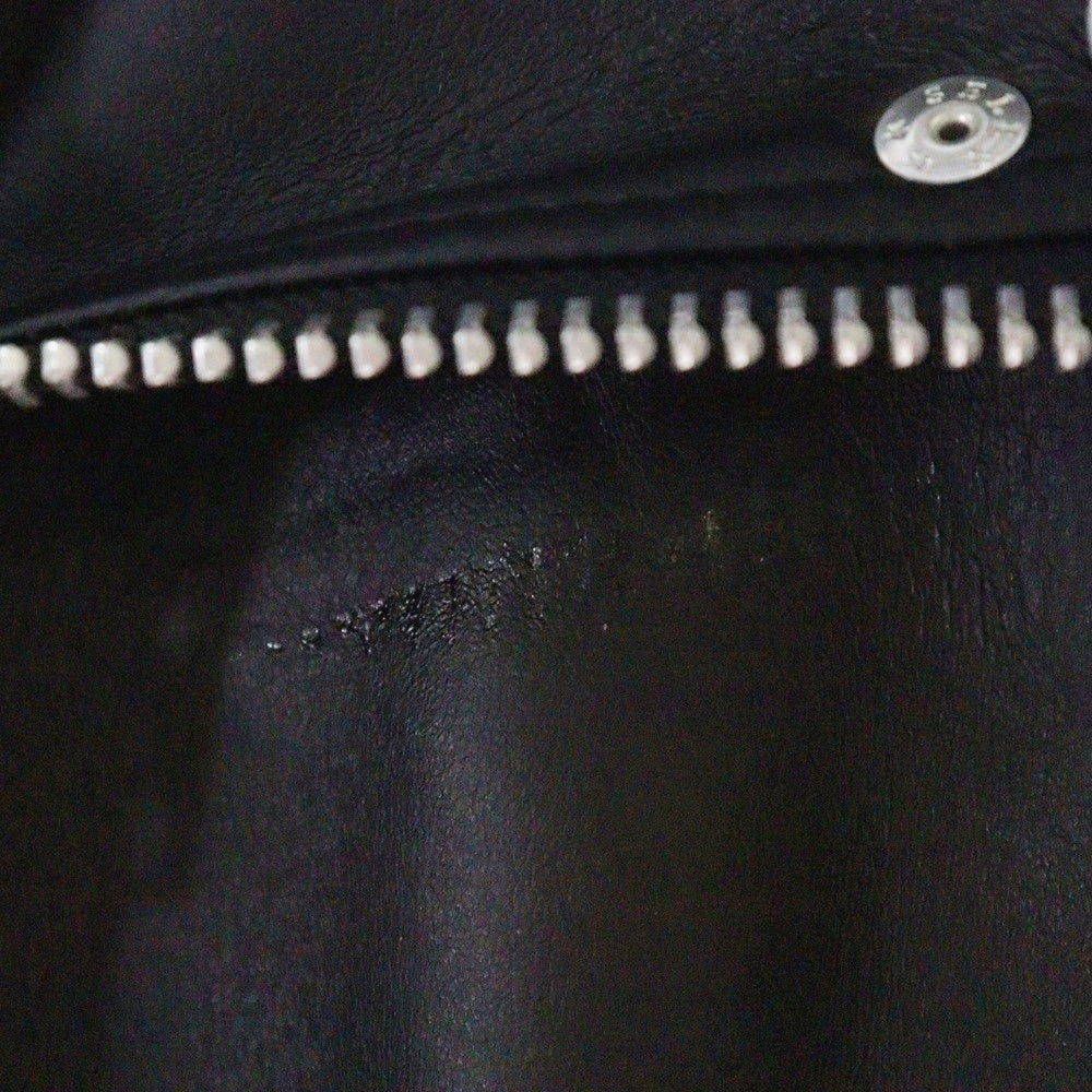 BLACK COMME des GARCONS(ブラックコムデギャルソン) 11AW AD2011 フェイクレザー ダブル ライダース ジャケット ブラック 1H-J233