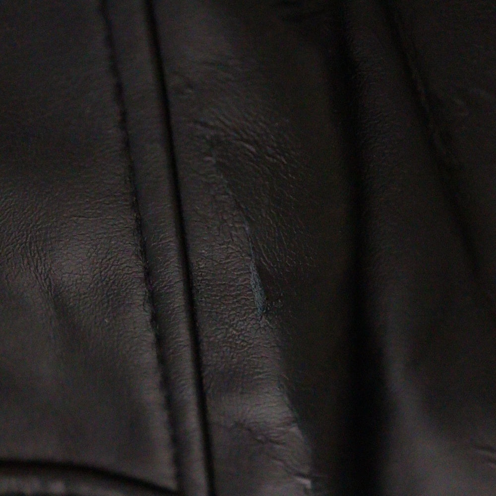 BLACK COMME des GARCONS(ブラックコムデギャルソン) 11AW AD2011 フェイクレザー ダブル ライダース ジャケット ブラック 1H-J233