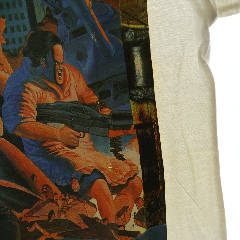 VINTAGE(ヴィンテージ) 90S AKIRA アキラ3巻 ヤングマガジンタグ 表紙デザイン プリント半袖Tシャツ ホワイト
