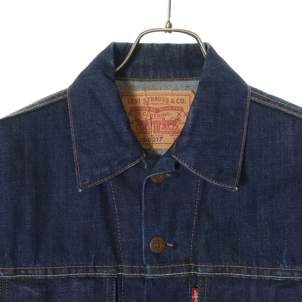 Levi's(リーバイス) 00S VINTAGE 70505-0217 4TH フォース BIGE ボタン裏555 バレンシア工場 ヴィンテージ デニムジャケット インディゴ