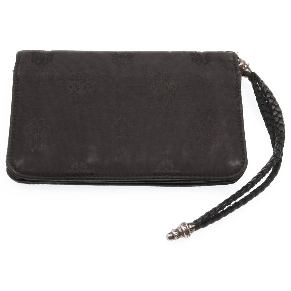 CHROME HEARTS(クロムハーツ) 2ZIP 2ジップ クロスボールボタンナイロンウォレット 財布 ブラック