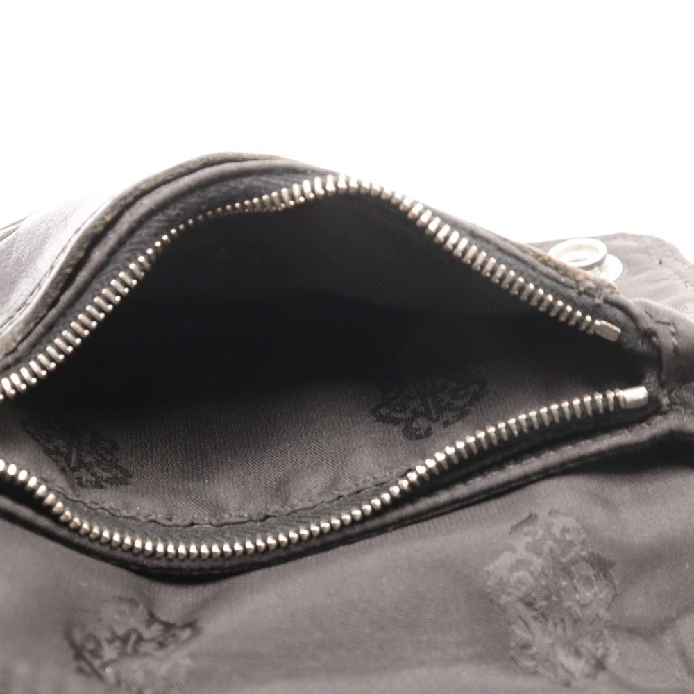 CHROME HEARTS(クロムハーツ) 2ZIP 2ジップ クロスボールボタンナイロンウォレット 財布 ブラック