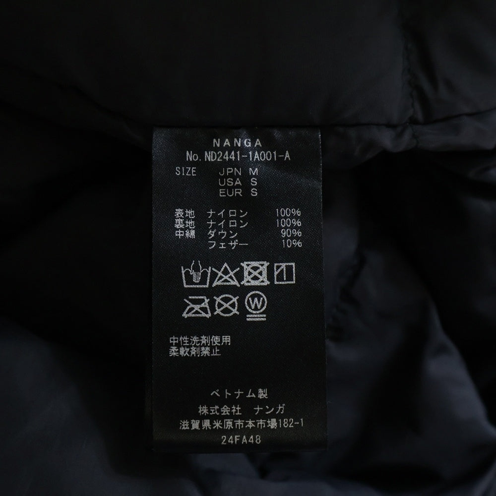 NANGA(ナンガ) 24AW AURORA TEX DOWN JACKET オーロラ テックス ダウンジャケット ブラック ND2441-1A001