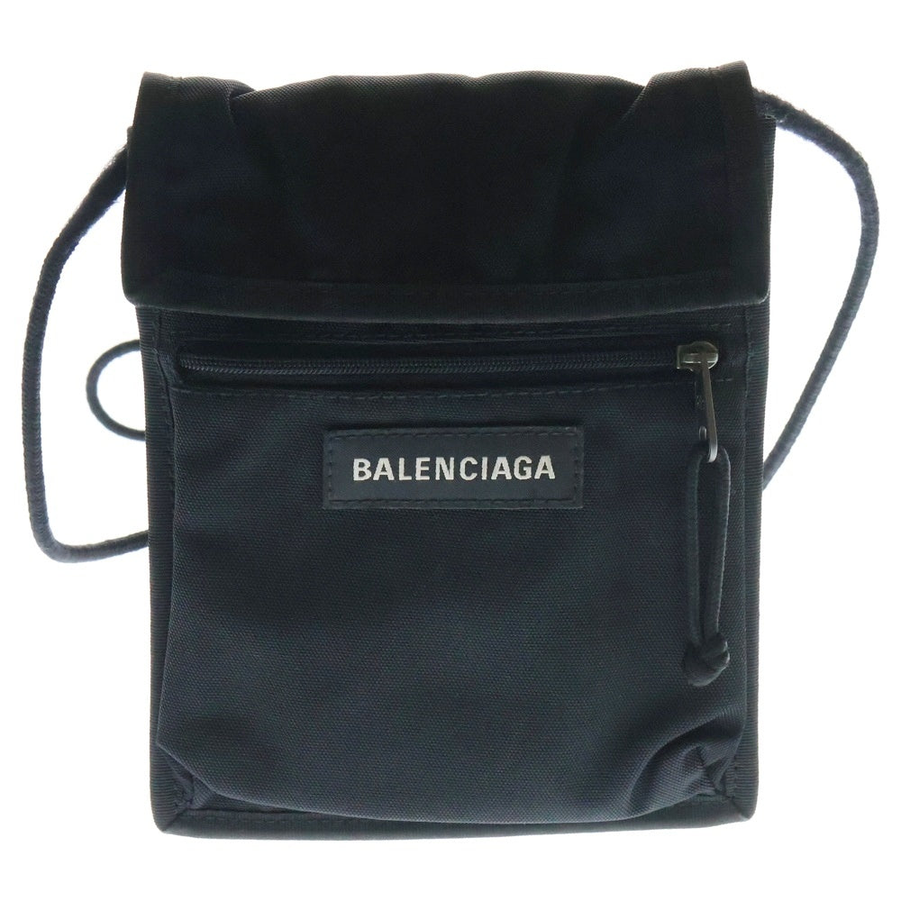 BALENCIAGA(バレンシアガ) EXPLORER エクスプローラー スモールポーチ ショルダーバッグ ブラック 532298