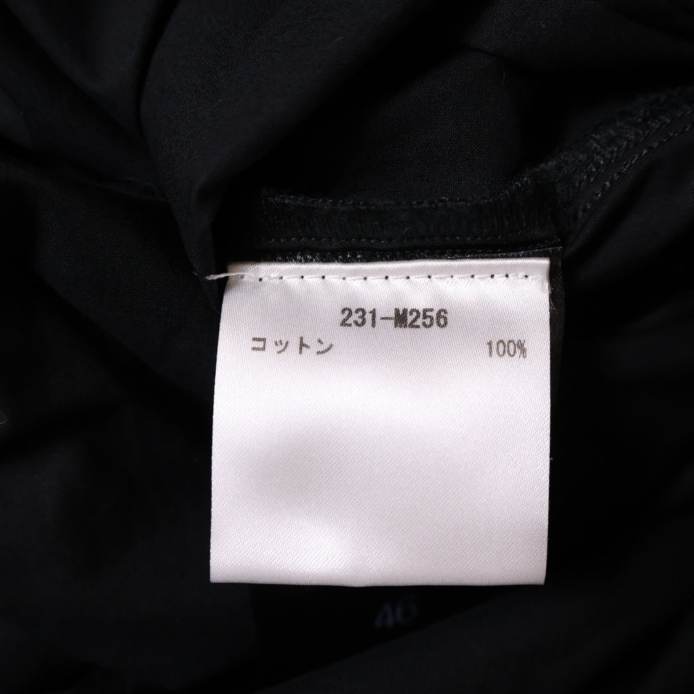 RAF SIMONS(ラフシモンズ) 23SS CLASSIC SHIRT WITH NET INSERT クラシック 長袖シャツ ウィズネットインサート ブラック 231-M256