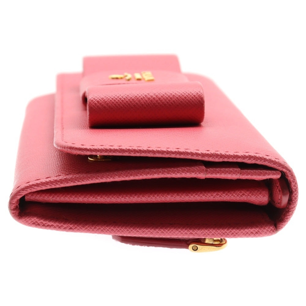 PRADA(プラダ) SAFFIANO FIOCCO サフィアーノ フィオッコ リボンモチーフ ロングウォレット 長財布 ピンク レディース 1MH132 ZTM F0505