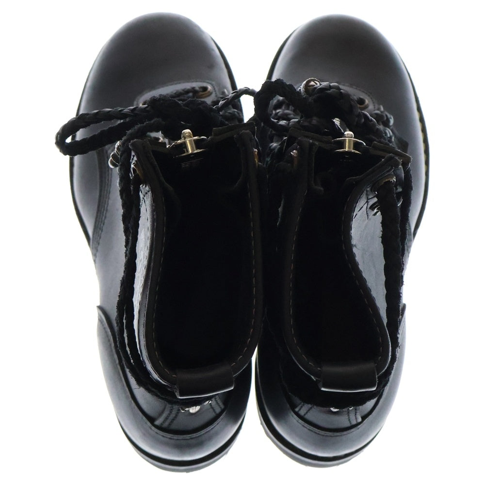 CHROME HEARTS(クロムハーツ) ×WESCO FIREMAN ウエスコ ファイヤーマン センターダガージップ レースアップ レザーブーツ ブラック/シルバー