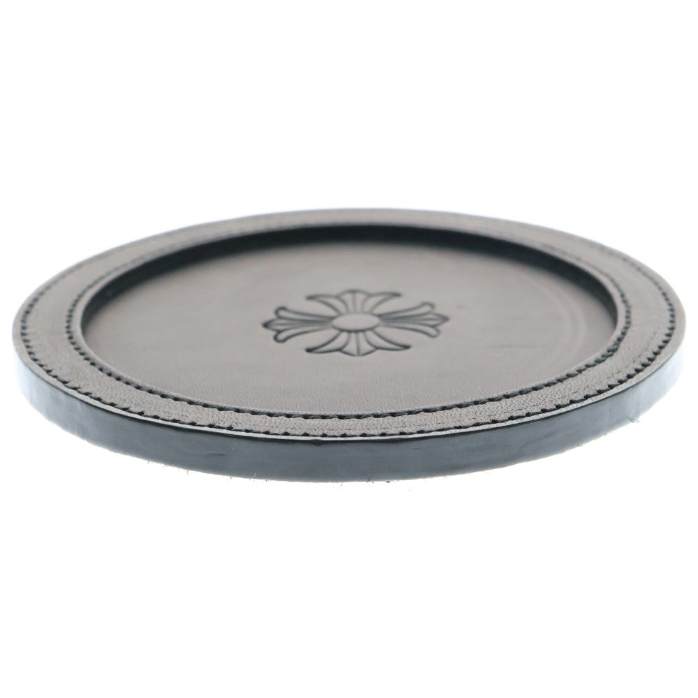 CHROME HEARTS(クロムハーツ) COASTER CHプラス レザーコースター ブラック
