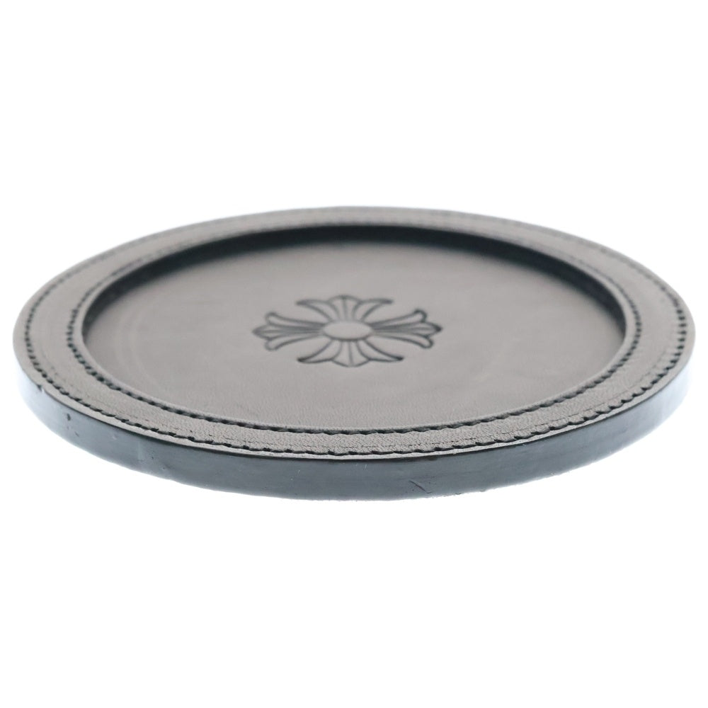 CHROME HEARTS(クロムハーツ) COASTER CHプラス レザーコースター ブラック