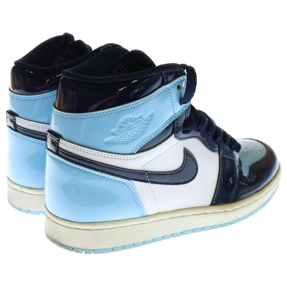 NIKE(ナイキ) WMNS AIR JORDAN 1 HIGH OG UNC OBSIDIAN エアジョーダン1 オブジディアンハイカットスニーカー ライトブルー レディース US7/24.0cm CD0461-401