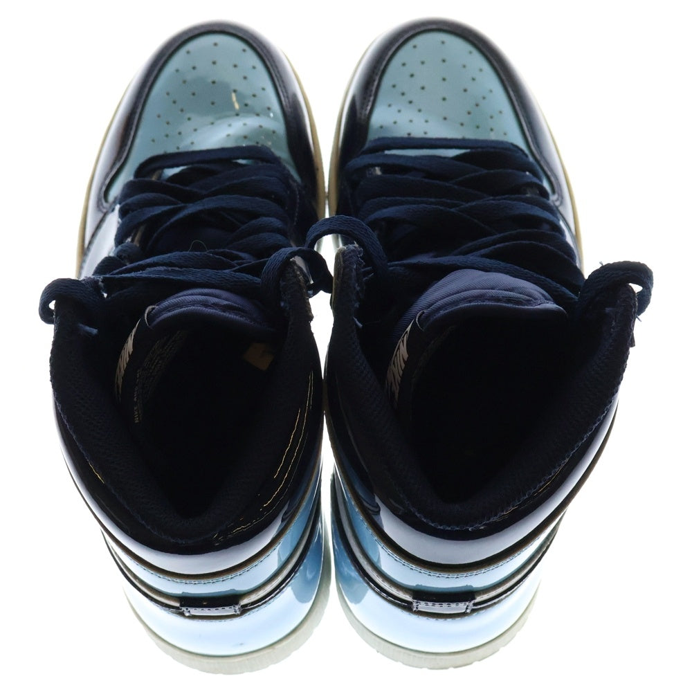 NIKE(ナイキ) WMNS AIR JORDAN 1 HIGH OG UNC OBSIDIAN エアジョーダン1 オブジディアンハイカットスニーカー ライトブルー レディース US7/24.0cm CD0461-401
