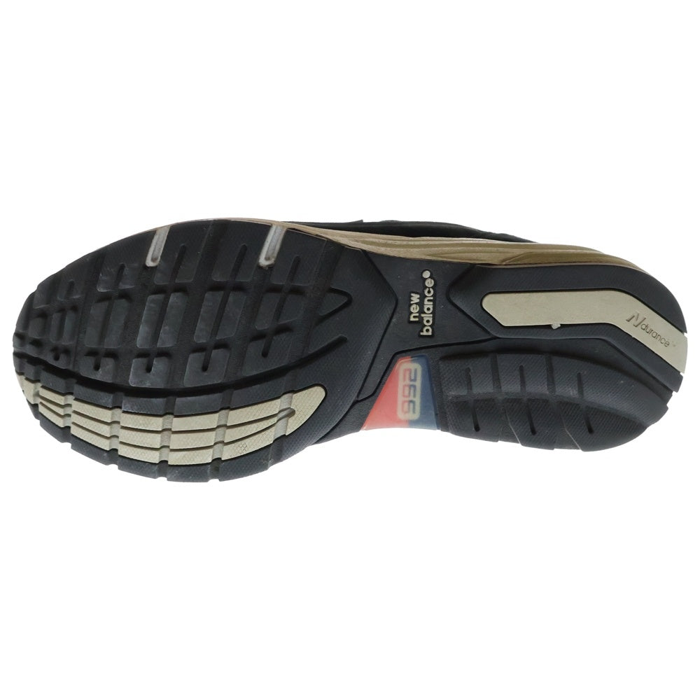 New Balance(ニューバランス) M992EB スエード ローカットスニーカー ブラック US4.5/22.5cm