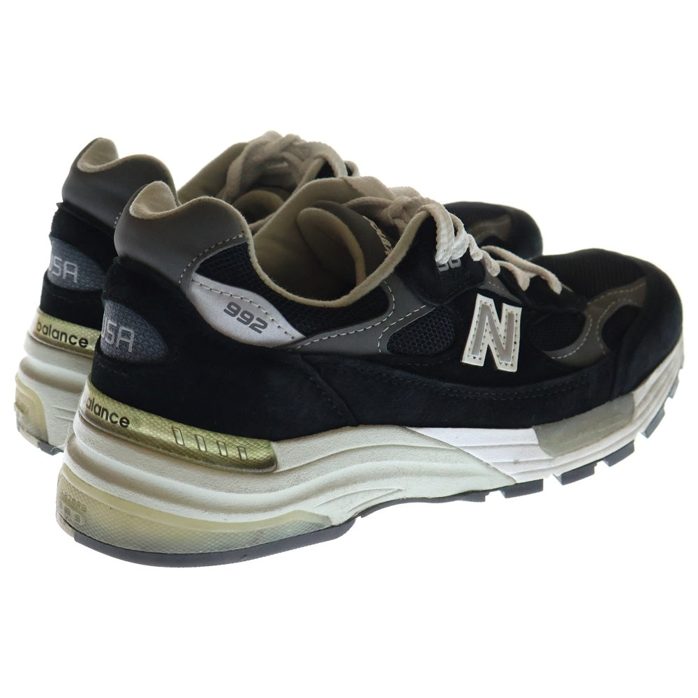 New Balance(ニューバランス) M992EB スエード ローカットスニーカー ブラック US4.5/22.5cm