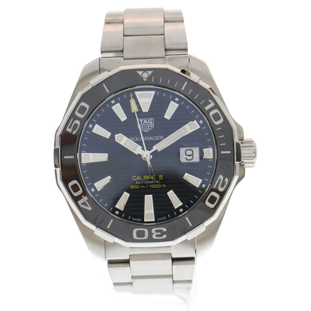 TAG HEUER(タグホイヤー) アクアレーサ ー キャリバー5 自動巻き ステンレススティール 腕時計 WAY201A-0 RQT4408