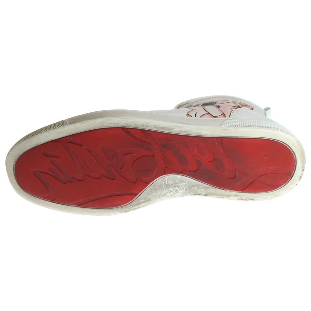 CHRISTIAN LOUBOUTIN(クリスチャンルブタン) LOUPIN UP DONNA ルーパン アップ ドンナ レザーハイカットスニーカー ホワイト 1220245