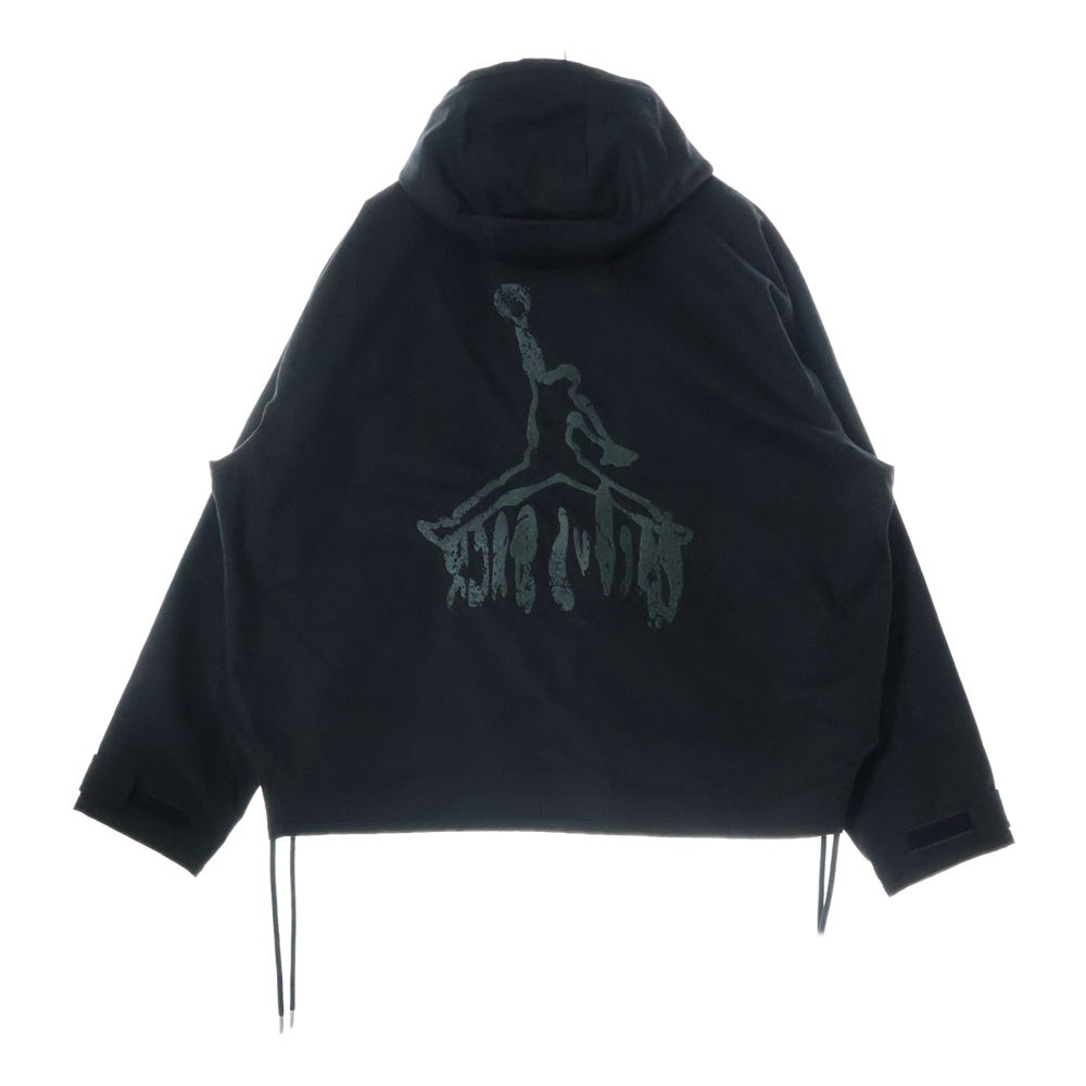 NIKE(ナイキ) ×TRAVIS SCOTT COTTON JACKET トラビススコット コットン フーデット ハーフジップ ジャケット ブラック DZ5488-010