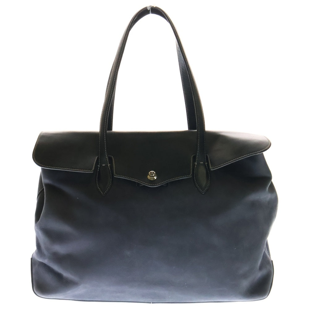 FARO(ファーロ) FRATELLI MOUSSE フラテッリ レザー ハンドバッグ ネイビー