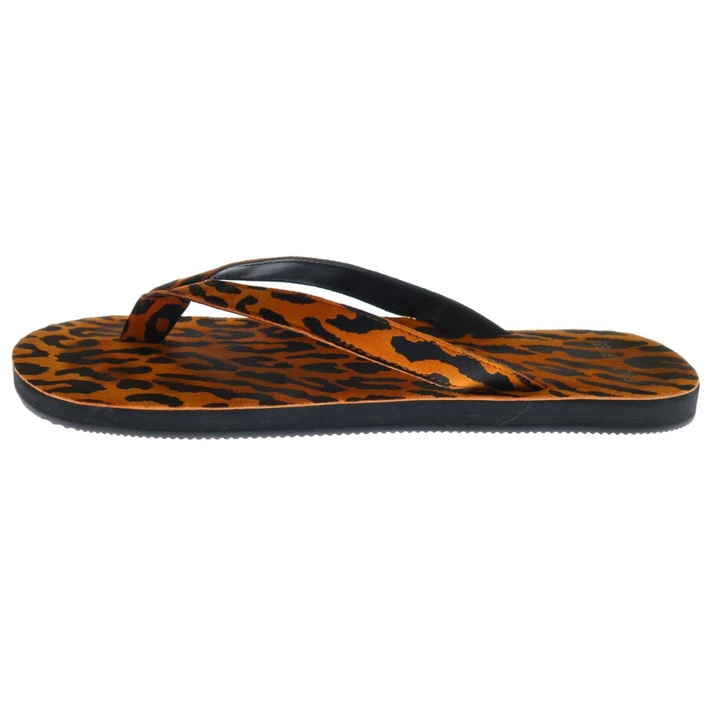 WACKO MARIA(ワコマリア) 22SS EL NIDO FLIPS / SUEDE LEOPARD BEACH SANDALS エルニドフリップス スウェード レオパード ビーチサンダル オレンジ
