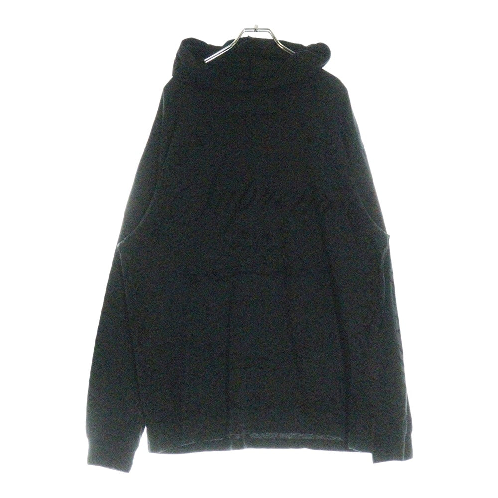 SUPREME(シュプリーム) 23SS Celebre Hooded L/S Top セレーブル フーディー プルオーバー スウェット パーカー ブラック