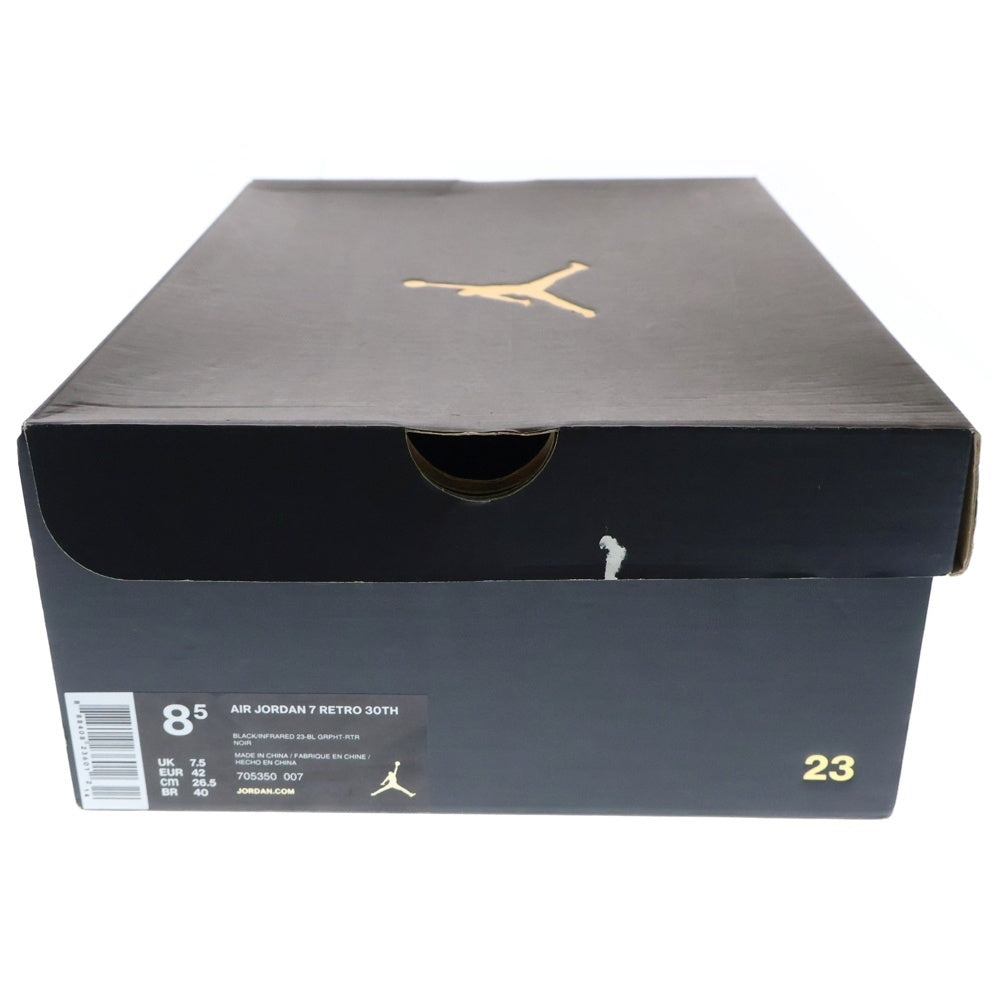 NIKE(ナイキ) AIR JORDAN 7 RETRO BARCELONA NIGHTS エアジョーダン7 レトロ バルセロナ ナイトズ ハイカットスニーカー ブラック US8.5/26.5cm 705350-007