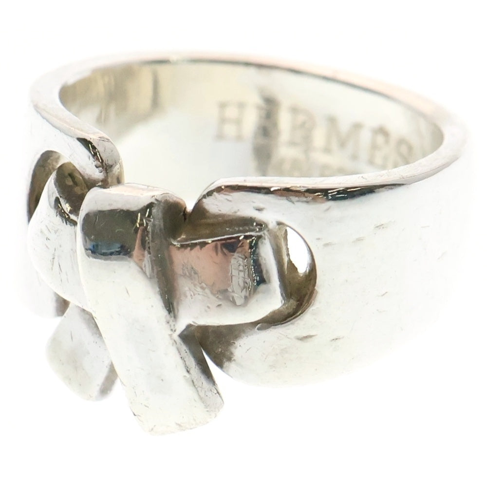 HERMES(エルメス) Russet ring ラセットリング リボンモチーフ 指輪 シルバー