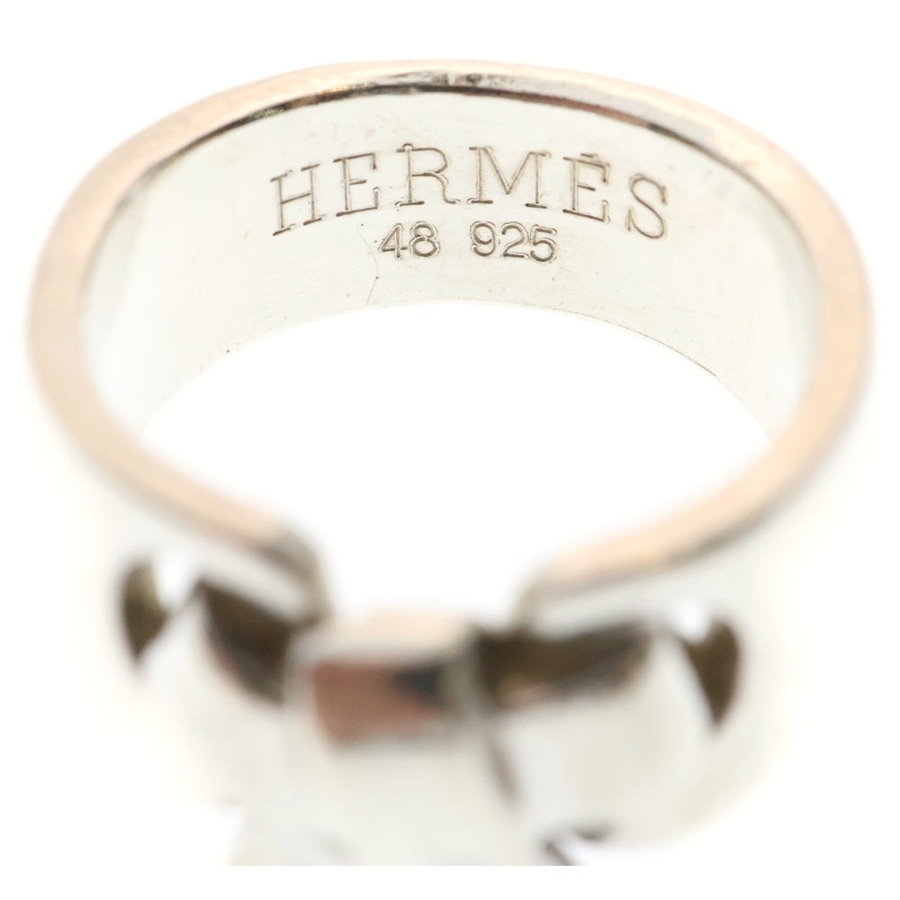 HERMES(エルメス) Russet ring ラセットリング リボンモチーフ 指輪 シルバー
