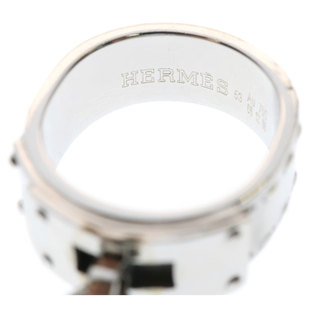 HERMES(エルメス) Kelly ケリーリング K18WG 16P ダイヤモンド 指輪 ホワイトゴールド