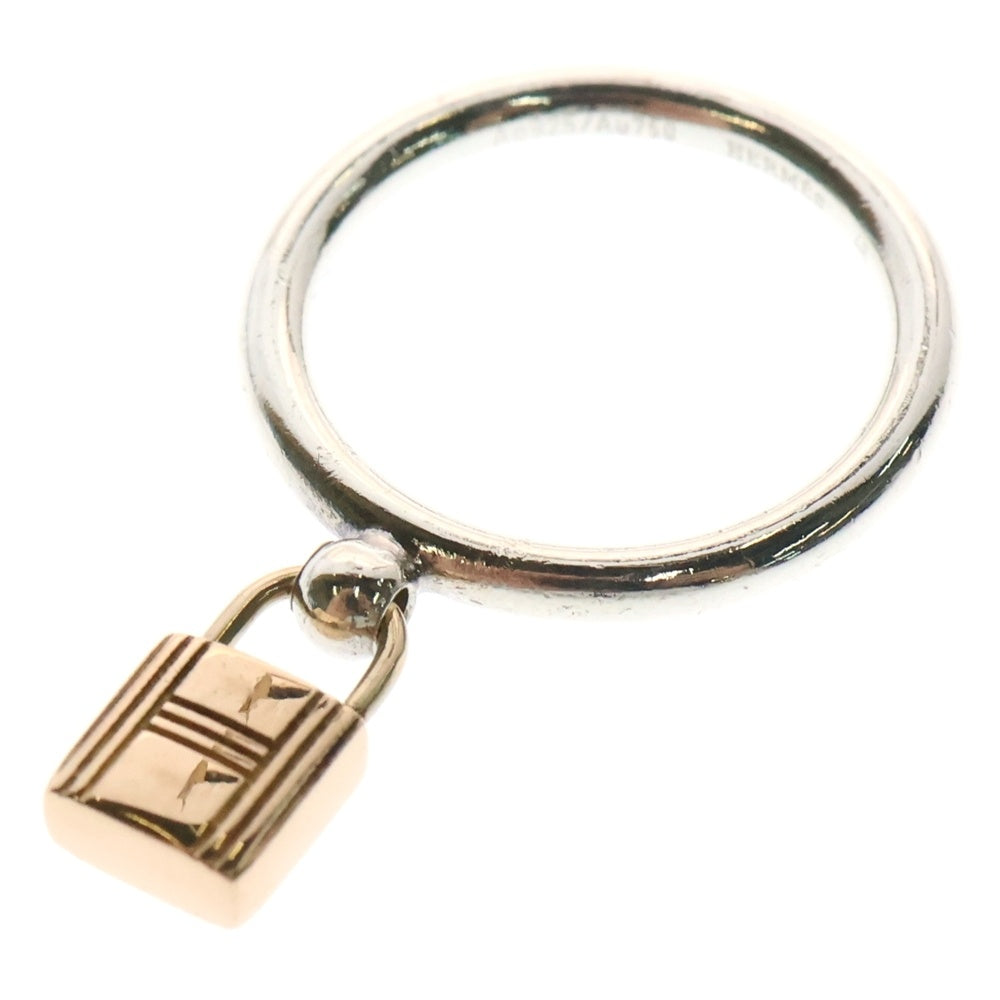 HERMES(エルメス) Cadena Ring アミュレット カデナ リング コンビ シルバー/ゴールド 指輪