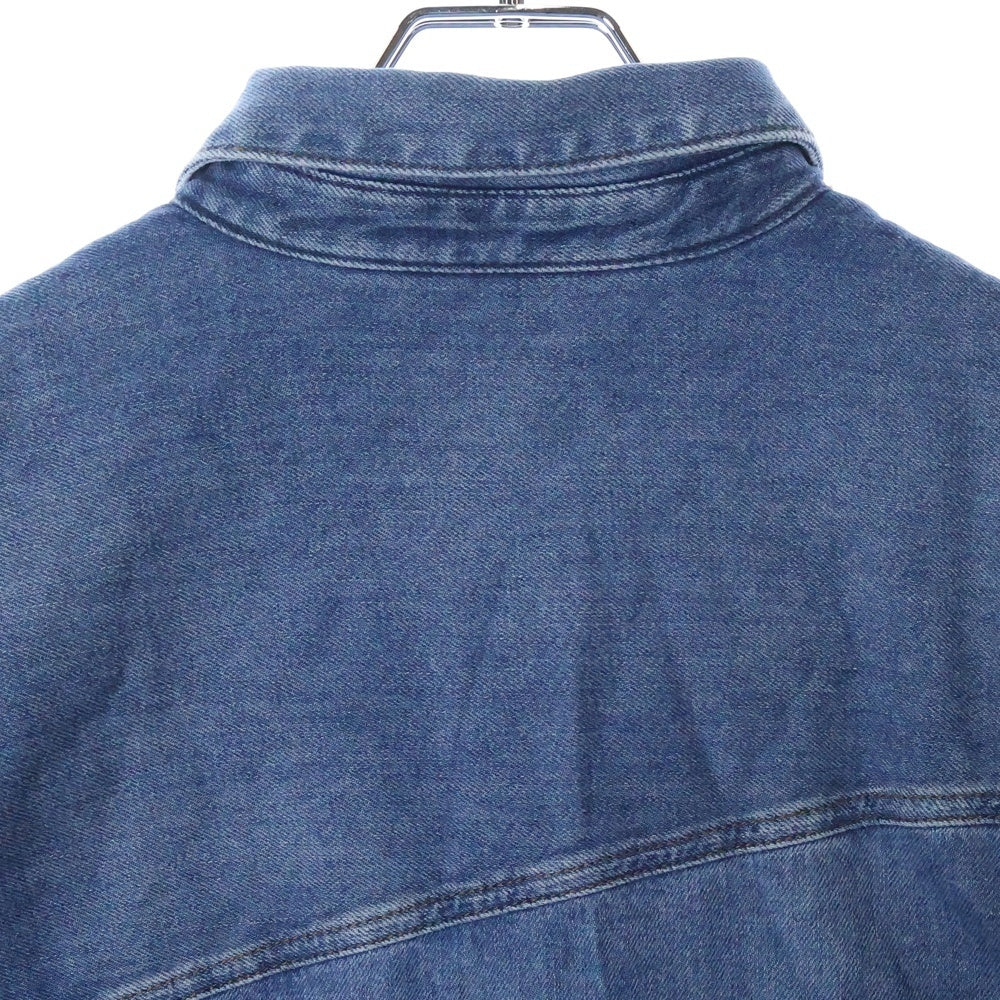 LOEWE(ロエベ) 22AW スラントオーバーシャツ 長袖ボタンダウンデニムシャツ インディゴ H526Y05X17