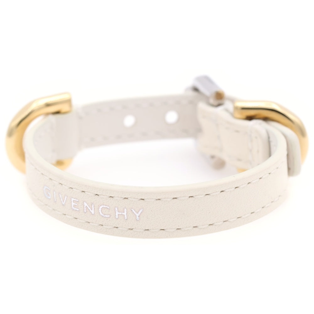 GIVENCHY(ジバンシィ) VOYOU LEATHER BRACELET ヴォワイユー ホワイト レディース BF20G8F047