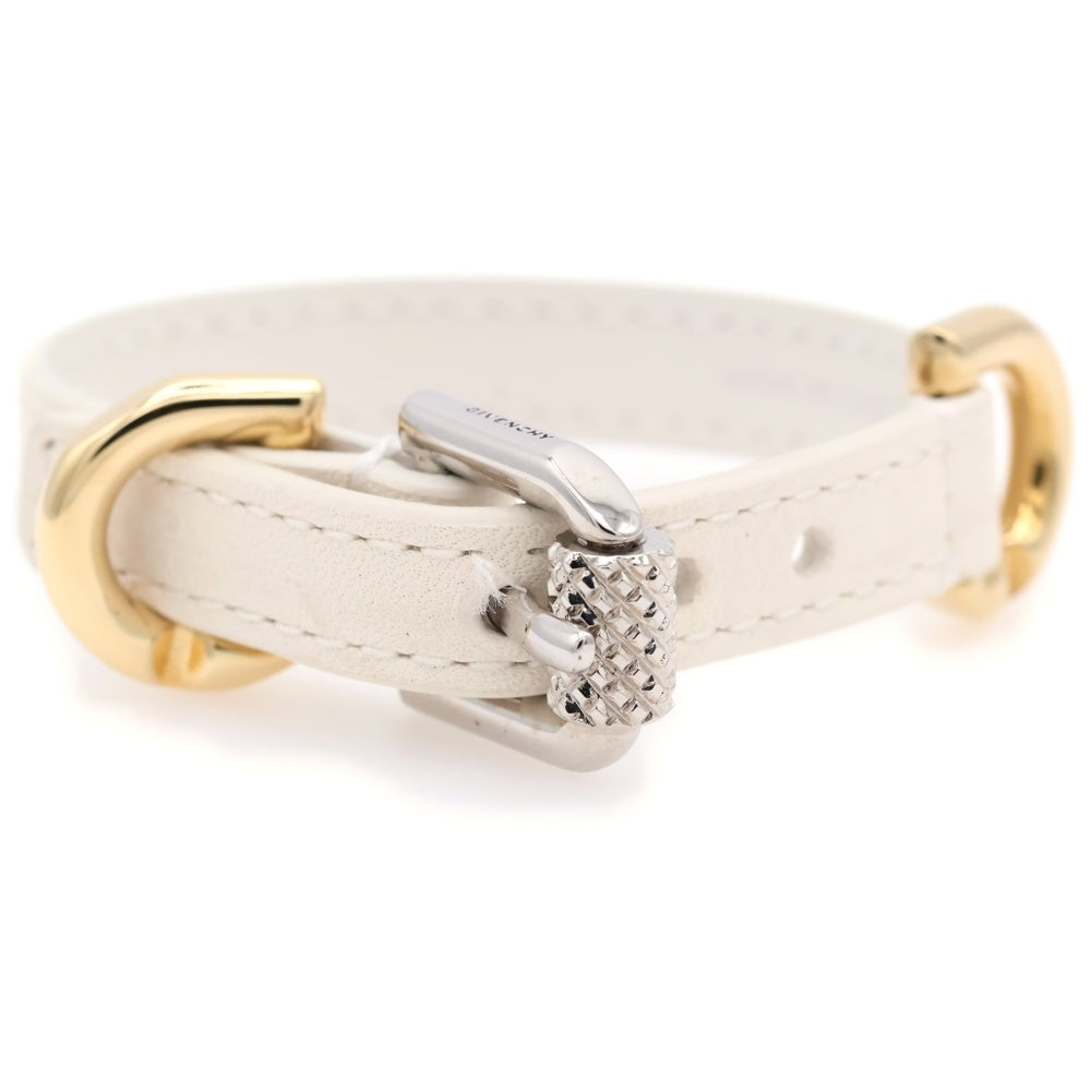 GIVENCHY(ジバンシィ) VOYOU LEATHER BRACELET ヴォワイユー ホワイト レディース BF20G8F047
