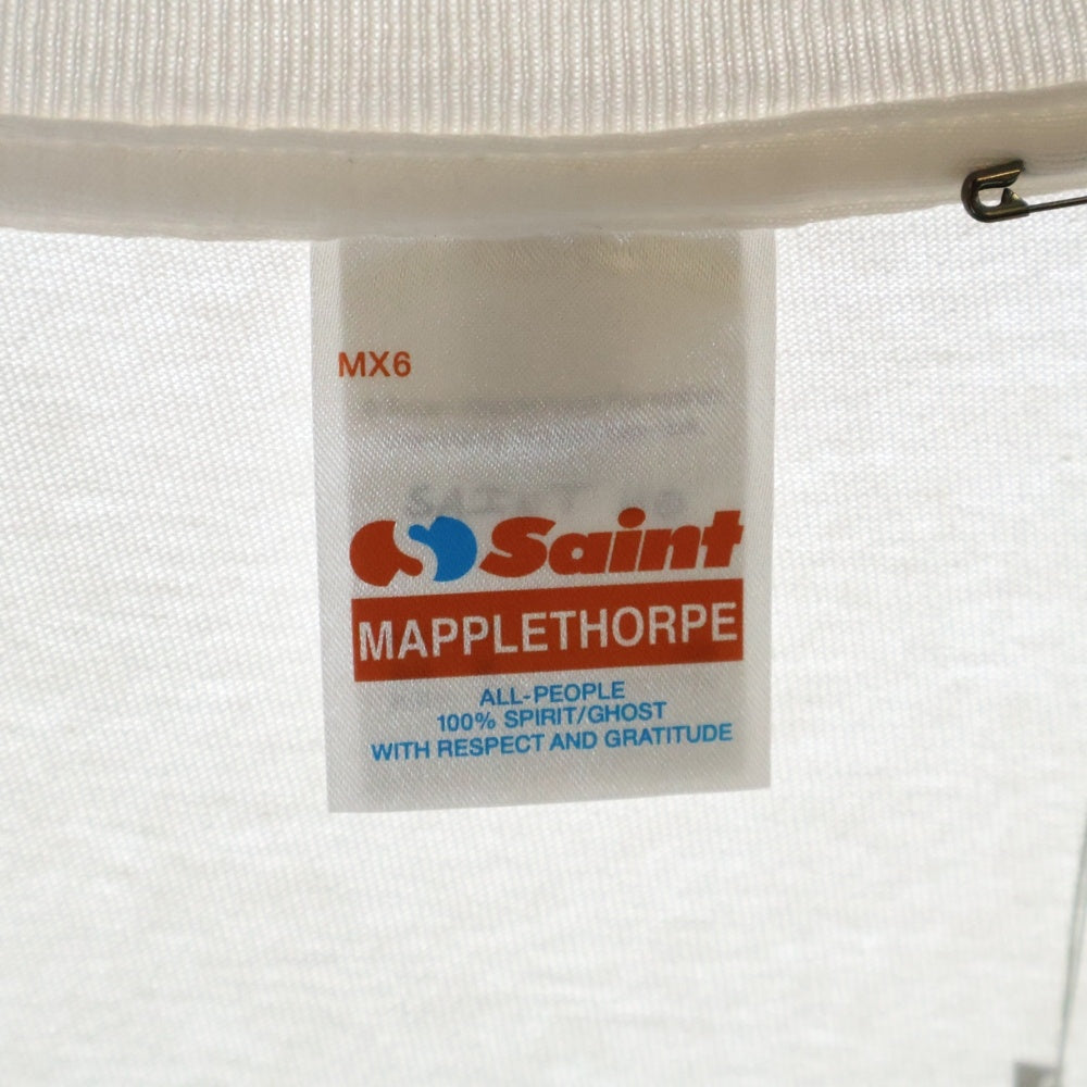 SAINT MICHAEL(セントマイケル) 25SS ×Robert Mapplethorpe PICTURES MT_SS TEE ロバートメイプルソープ ピクチャーズ フォトプリント クルーネック 半袖Tシャツ カットソー SM-HR8-0000-C18