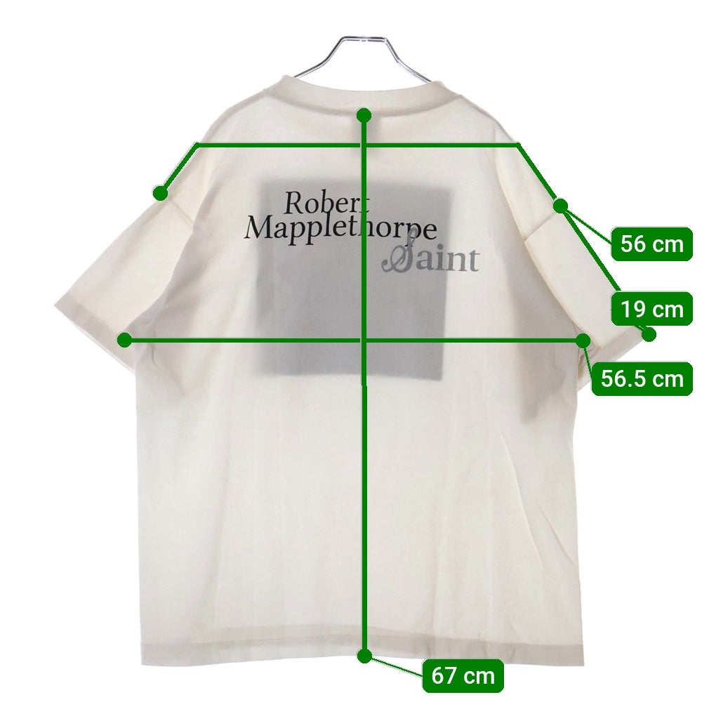 SAINT MICHAEL(セントマイケル) 25SS ×Robert Mapplethorpe PICTURES MT_SS TEE ロバートメイプルソープ ピクチャーズ フォトプリント クルーネック 半袖Tシャツ カットソー SM-HR8-0000-C18