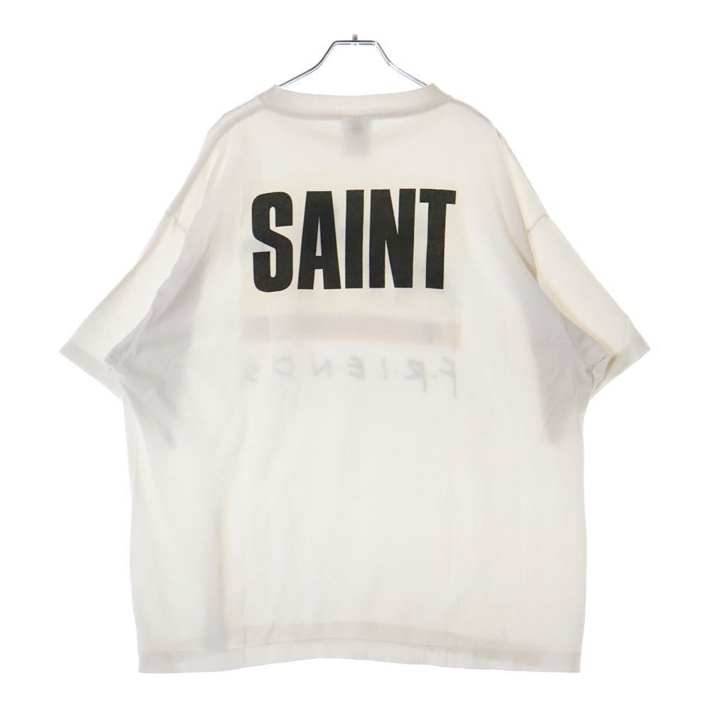 SAINT MICHAEL(セントマイケル) 25SS ×FRIENDS FRD_SS TEE フレンズ フォトプリント クルーネック 半袖Tシャツ カットソー ホワイト SM-HR8-0000-C57
