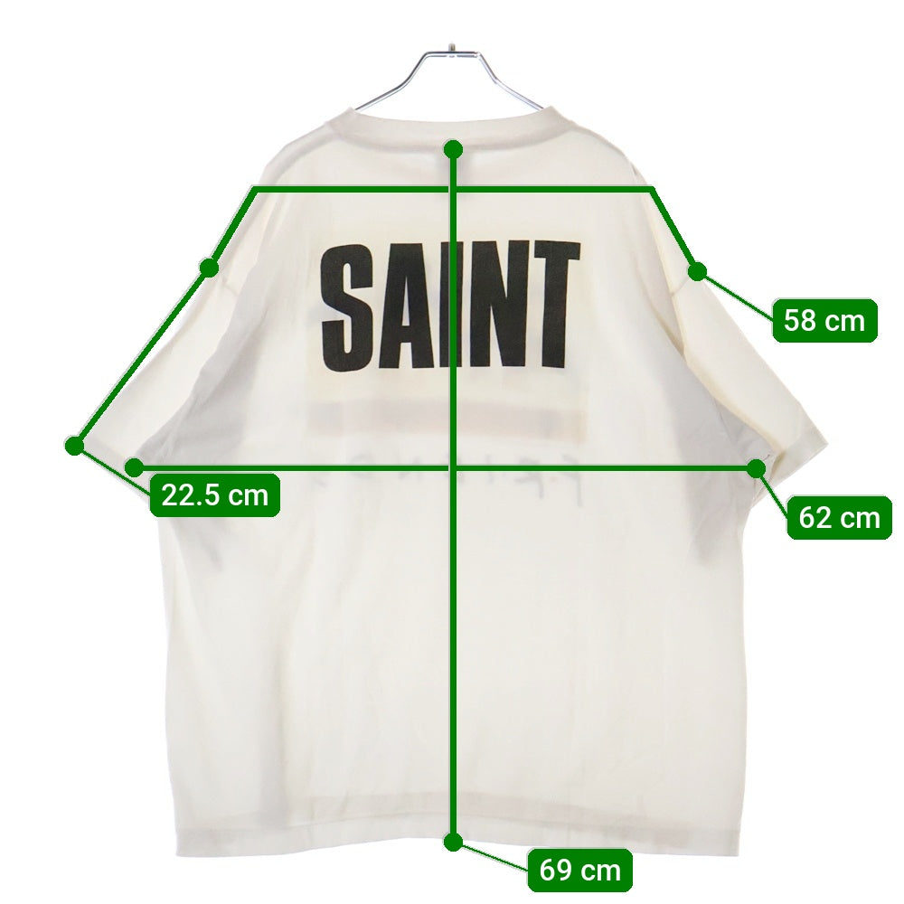 SAINT MICHAEL(セントマイケル) 25SS ×FRIENDS FRD_SS TEE フレンズ フォトプリント クルーネック 半袖Tシャツ カットソー ホワイト SM-HR8-0000-C57