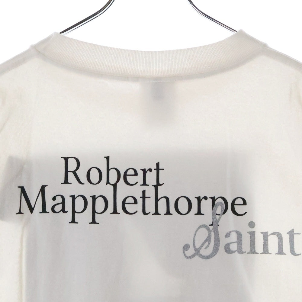 SAINT MICHAEL(セントマイケル) 25SS ×Robert Mapplethorpe CALLA LILY MT_SS TEE ロバートメイプルソープ オランダカイウ フォトプリント クルーネック 半袖Tシャツ SM-HR3-0000-C17