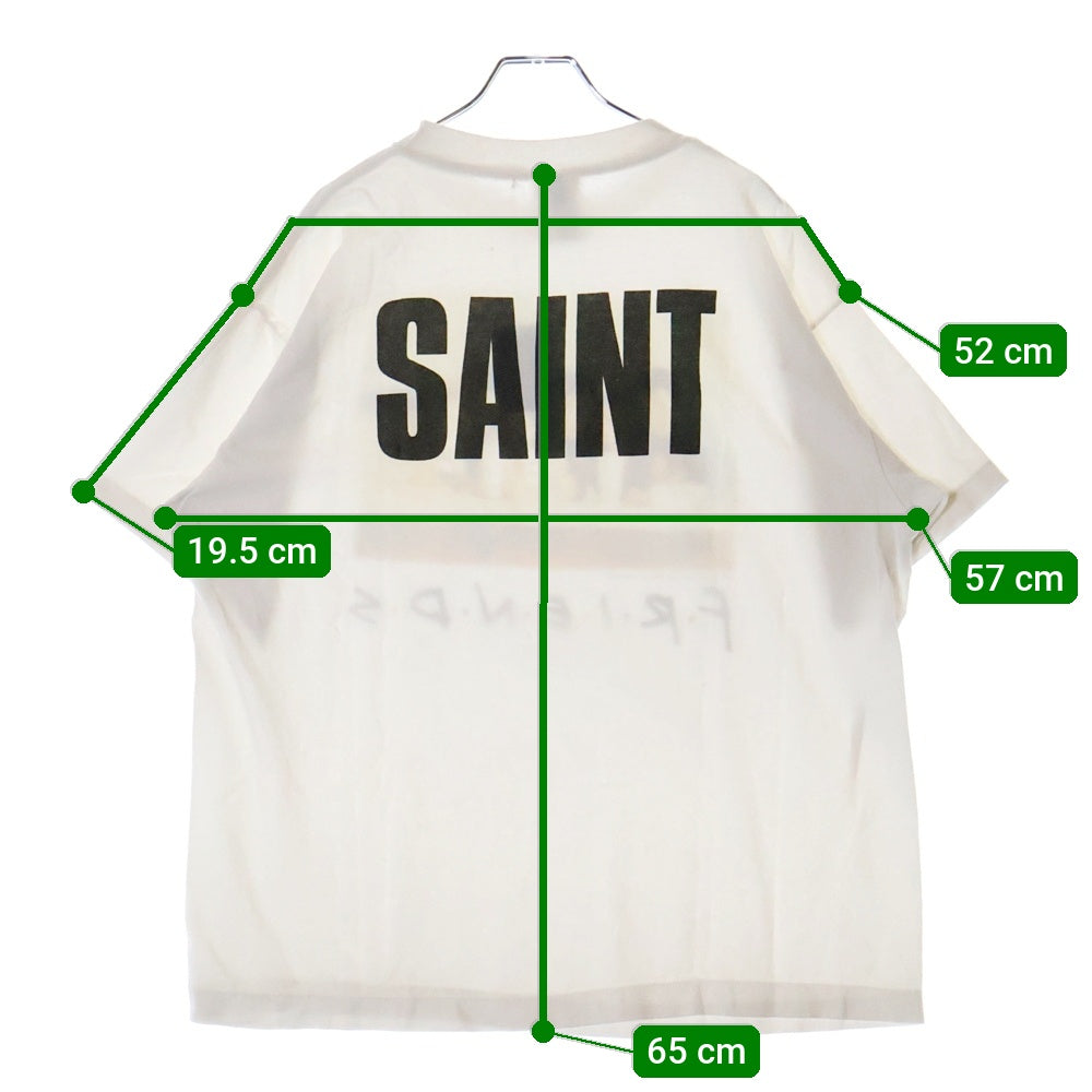 SAINT MICHAEL(セントマイケル) 25SS ×FRIENDS FRD_SS TEE フレンズ フォトプリント クルーネック 半袖Tシャツ カットソー ホワイト SM-HR8-0000-C57