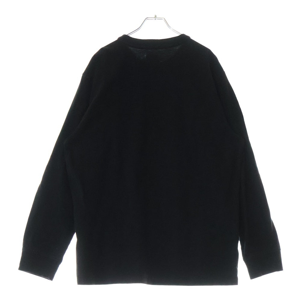SUPREME(シュプリーム) 19AW Chrome Logo L/S Tee クローム ロゴ ロングスリーブ クルーネック長袖Tシャツ カットソー ブラック